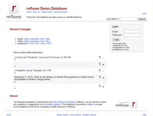 Tablet Screenshot of demo.refbase.net